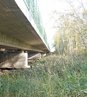 Brücke im Zuge der OU Güterfelde über das Harte Fenn, BW 2-2