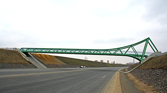 Geh- und Radwegbrücke über BAB A72 bei Harthsee